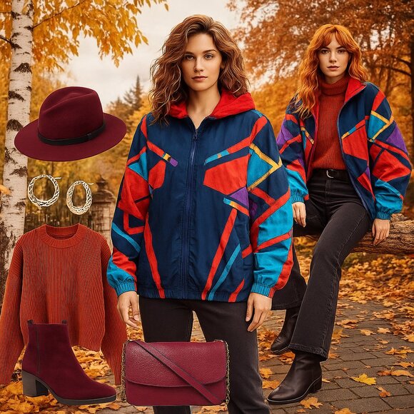 Rare Vintage Ann Original Seattle Jacket Signed “Drizzle Dazzle” | Hand-Painted - Picture 3 of 14